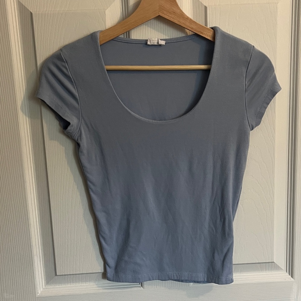 Cotton On Sky Blue Crew Neck Tee